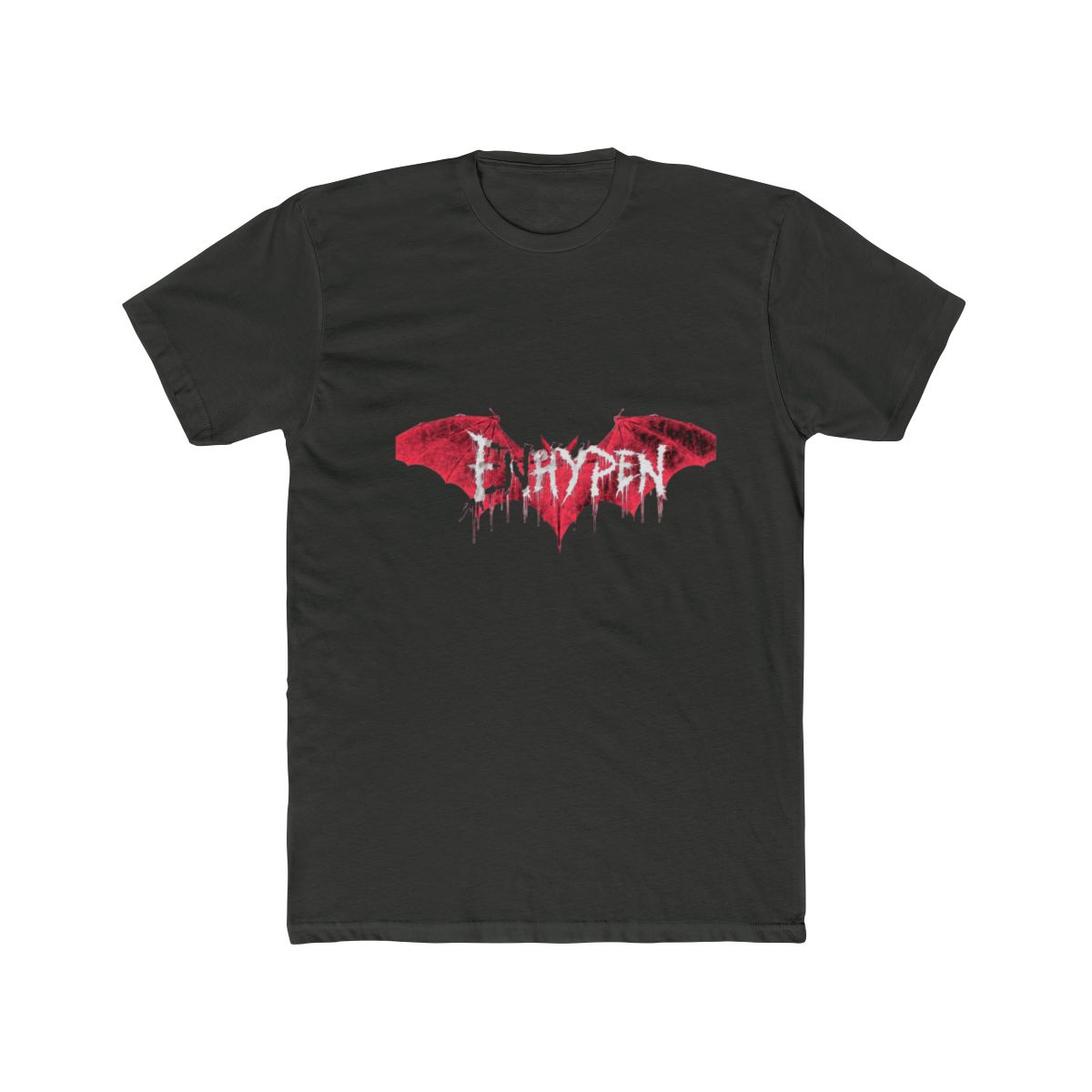 ENHYPEN Pink Grunge Bat Gothic Logo T Shirt - ENHYPEN official T-Shirts merch